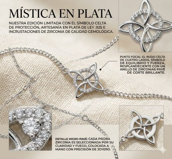Pulsera Mística: Nudo de Bruja en Plata Ley .925