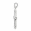 Cruz de Plata 925, 4 Zirconias