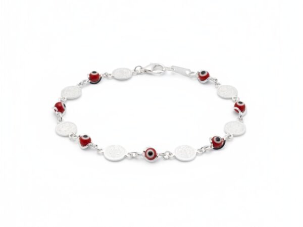 kysoblwv41zywkvblz8u-1.jpg Pulsera de Plata Esotérica, San Benito y Ojo Turco