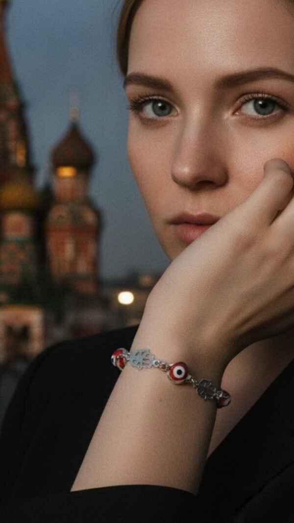 Pulsera Mano de Fátima, Ojo Turco